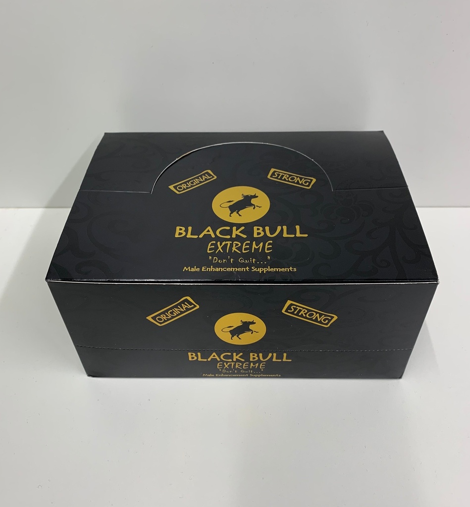 BLACK BULL EXTREME STRONG ENHANCEMENT SUPPLEMENTS 12-Pack