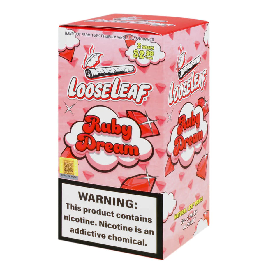 LOOSELEAF RUBY DREAM    20 - 2 PACKS