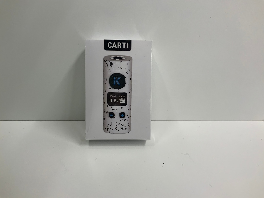 CARTI .510 BATTERY WHITE BLACK SPATTER