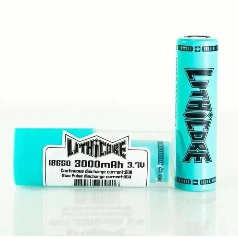 Lithicore 18650 Battery 3000mah 12PCS