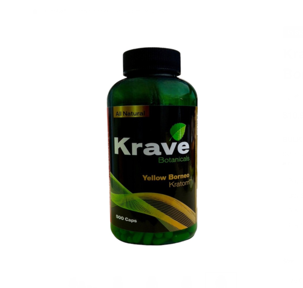 Krave Kratom Capsules Yellow Borneo