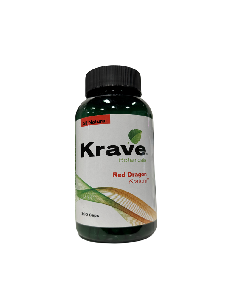 Krave botanicals red dragon Kratom 300ct