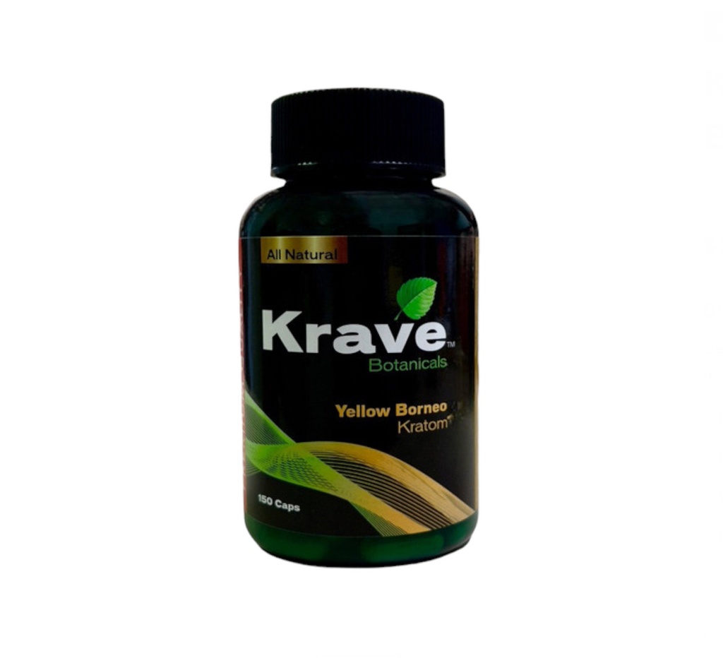 Krave Kratom Capsules Yellow Borneo