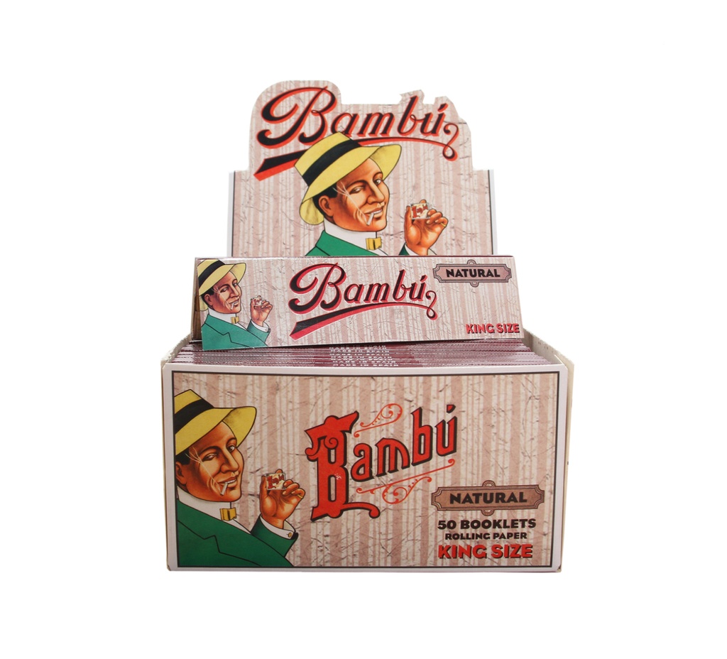 BAMBÚ NATURAL KING SIZE (50 PACK)