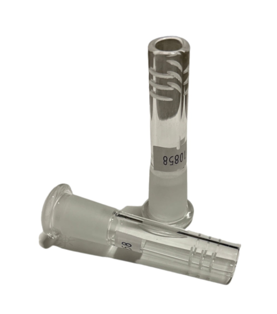 3 3/8 14mm DOWNSTEM GLASS CLEAR DS25