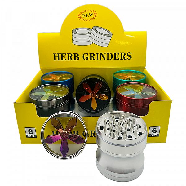 4-Part Stainless Steel 63mm Herb Grinders. 6PCS/BOX GR8