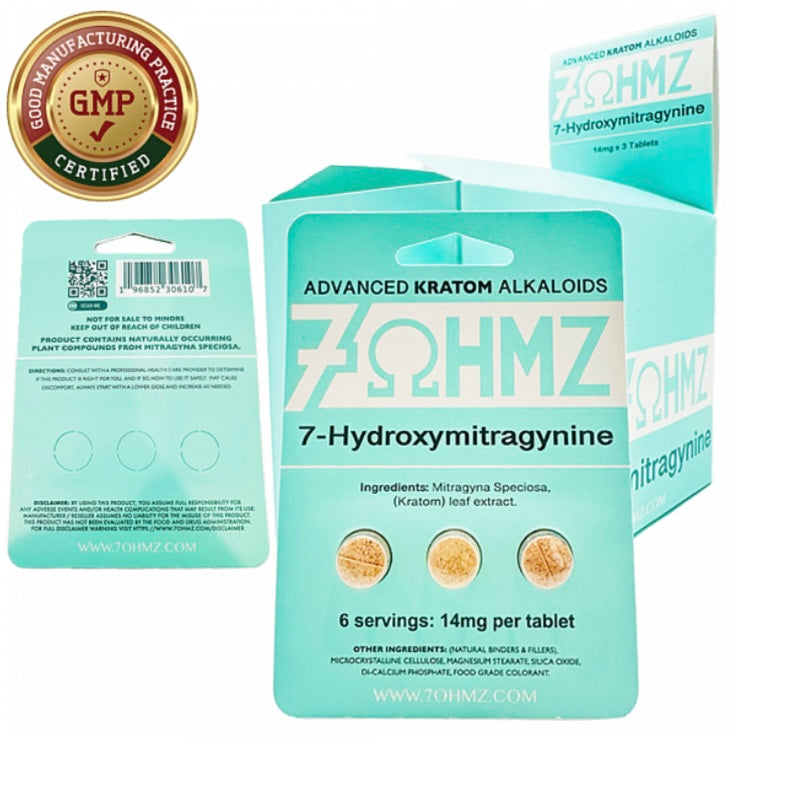 7ohmz Hydroxymitragynine Kratom 20-Pack Box