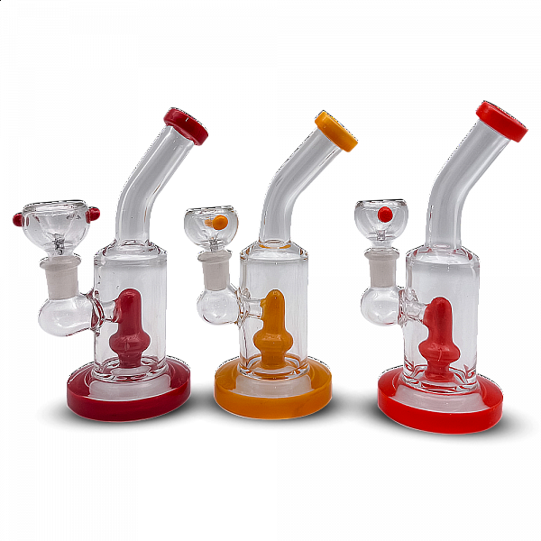 7 Colored Mini Slit Cut Dome Showerheads WP67 mixed