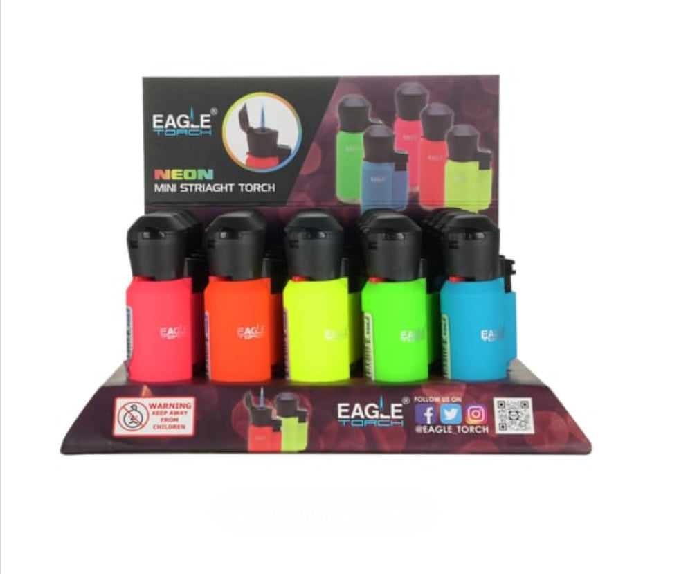 EAGLE TORCH MINI NEON STRAIGHT TORCH LIGHTER 20CT BOX