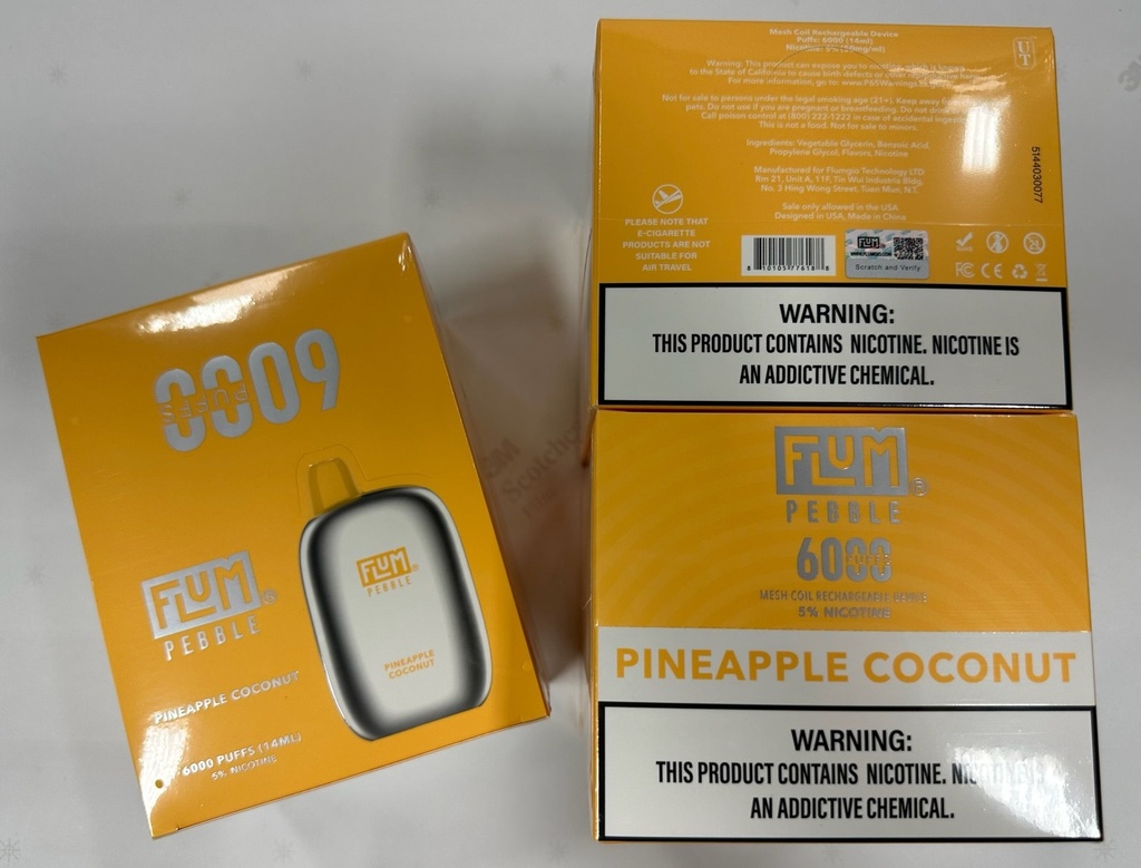 Flum Pebble Pineapple Coconut 10-Piece Box