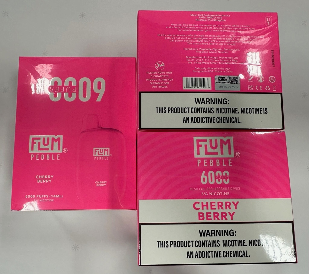 Flum Pebble Cherry Berry 10-Piece Box