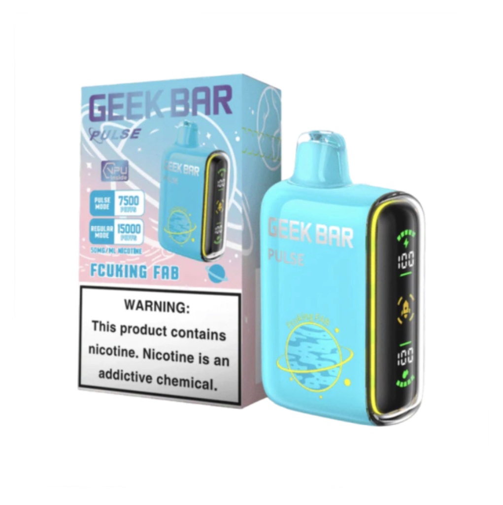 Geek Bar Pulse Disposable 15000 Puffs FCUKING FAB 5-Pack Box