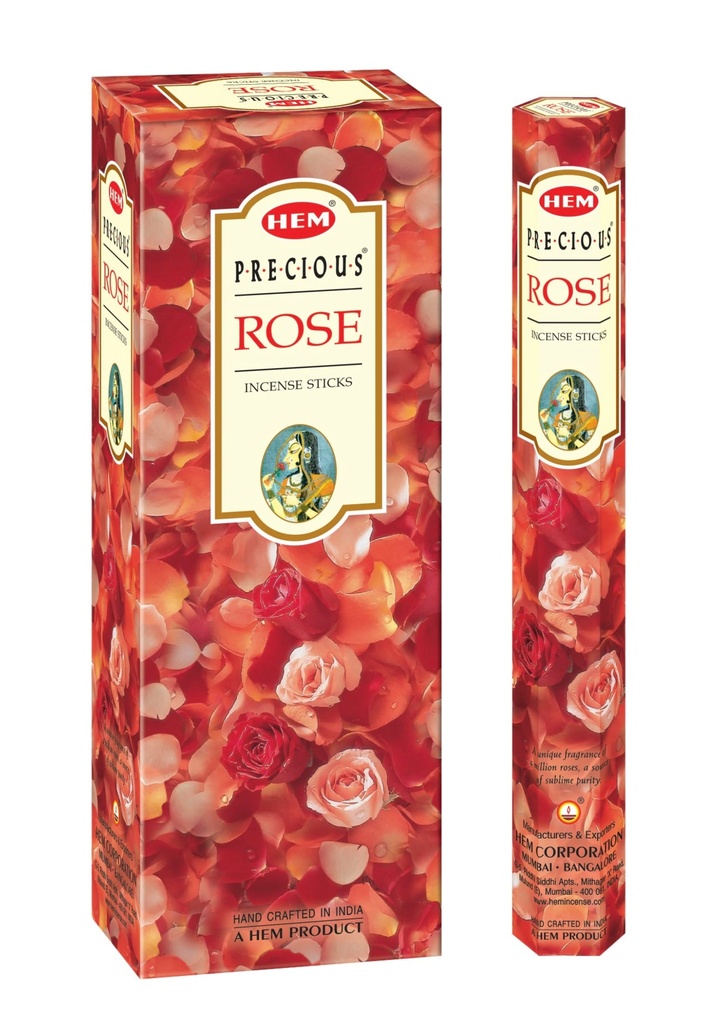 HEM Precious Rose Incense Sticks (Pack of 120 Sticks)