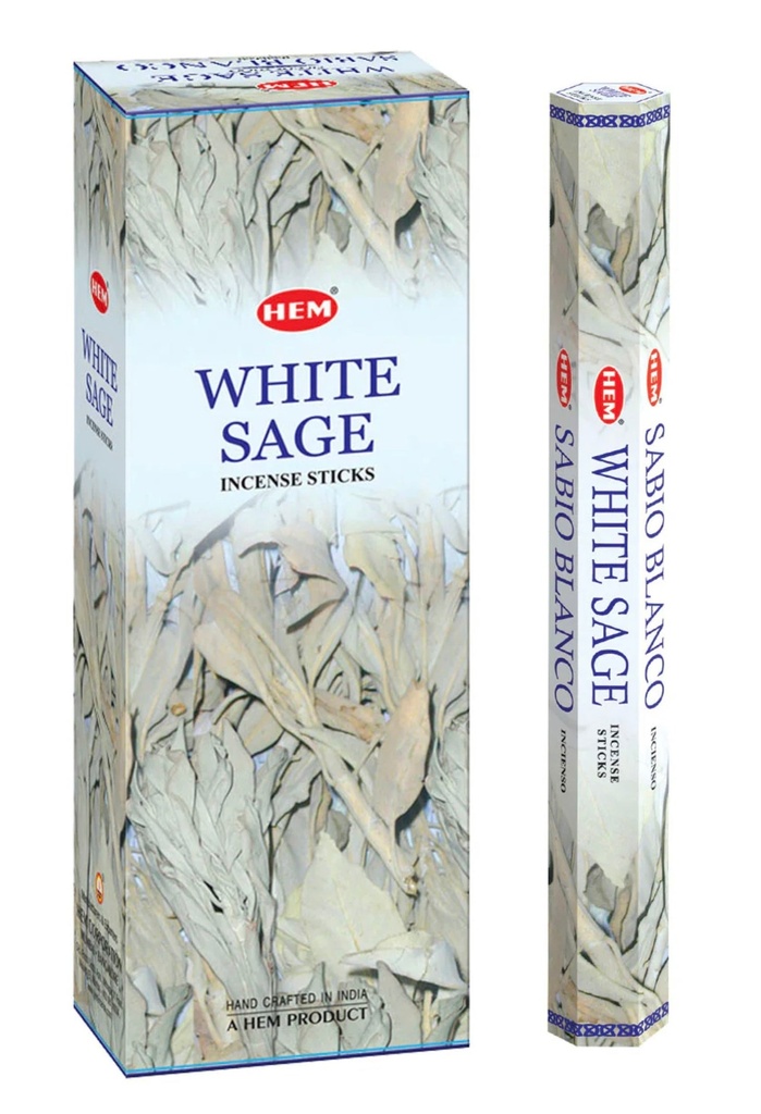 HEM White Sage Incense Sticks (Pack of 120 Sticks)