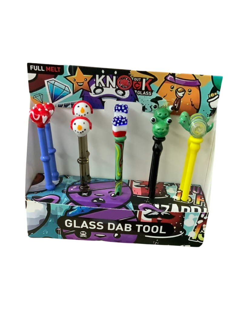 KNOCKOUT GLASS DAB TOOLS FULL MELT STYLE 2 10PCS