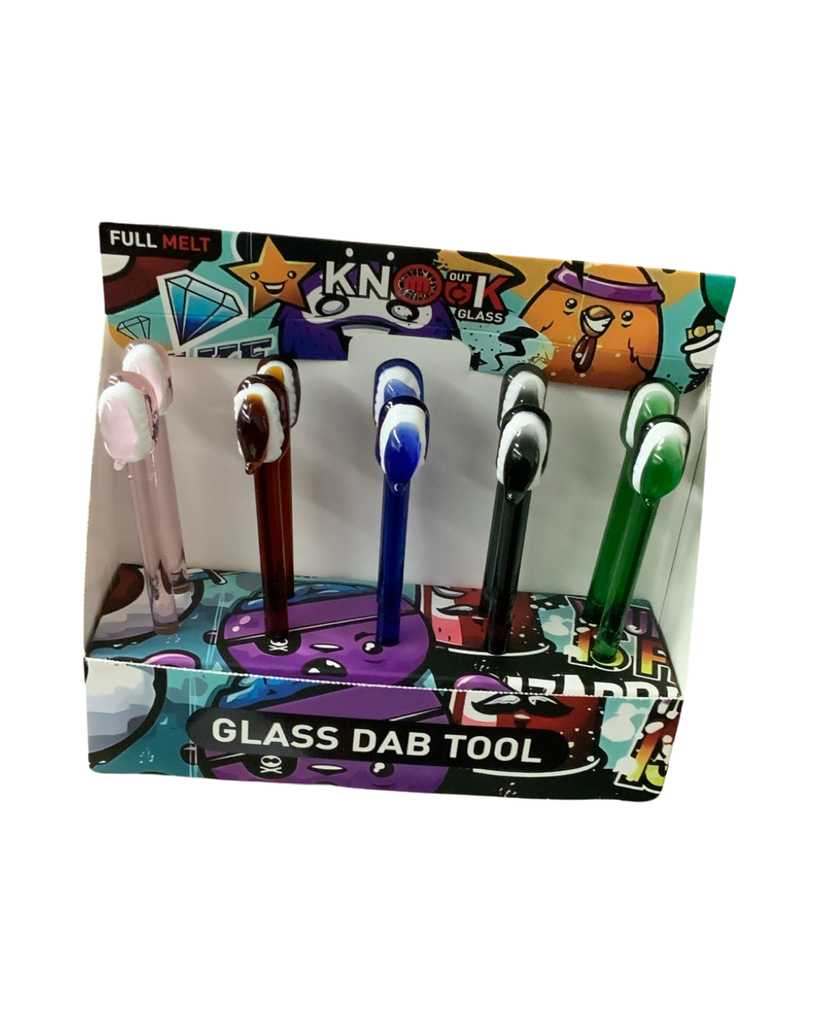 KNOCKOUT GLASS DAB TOOLS FULL MELT STYLE 4 10PCS