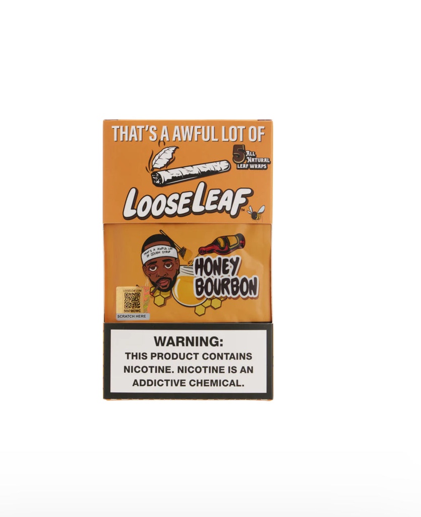 LOOSELEAF HONEY BOURBON WRAPS. 8-5 packs (40 count)