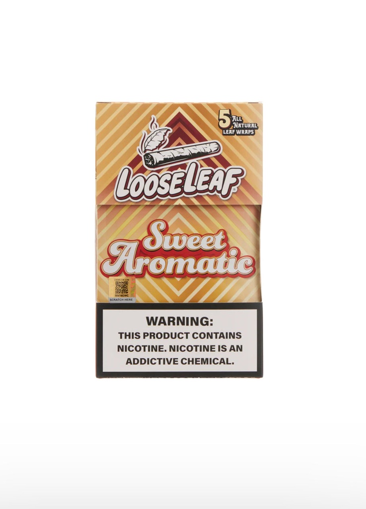 LOOSELEAF SWEET AROMATIC WRAPS. 8-5 packs (40 count).