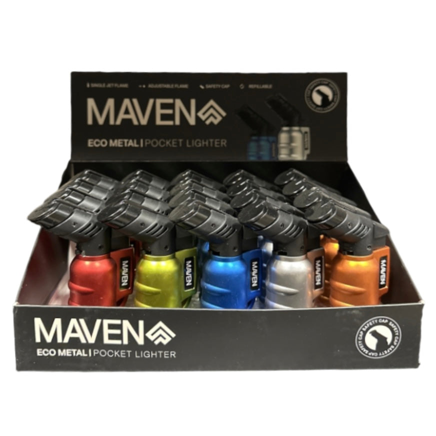 MAVEN ECO METAL POCKET LIGHTER | 20 CT