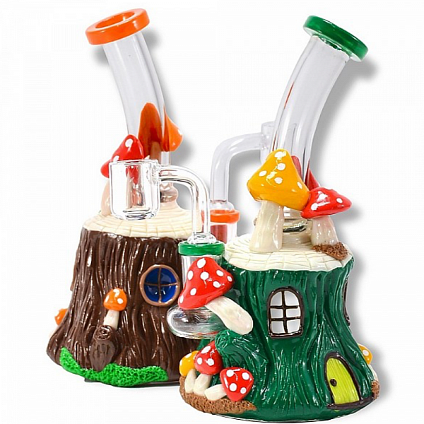 7 Mushroom Glass Waterpipe Sf91 Mixed