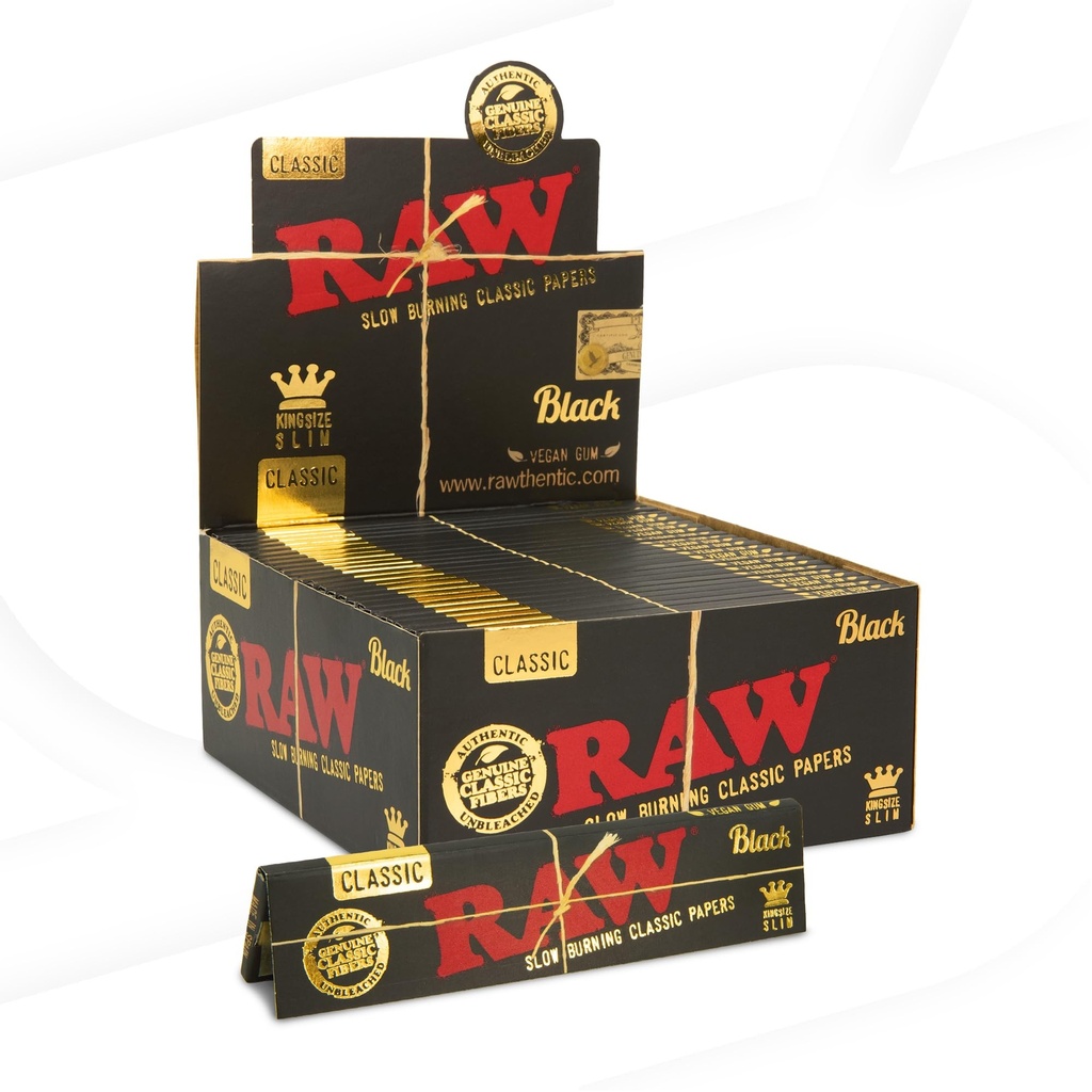 RAW Black Kingsize. 50-Piece Box