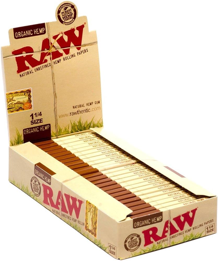 RAW Organic Hemp 1. 24-Piece Box