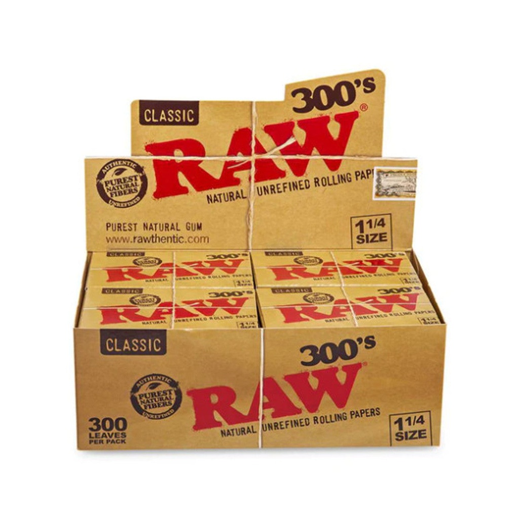 Raw Papers 300s 1 1/4. 20-Piece Box