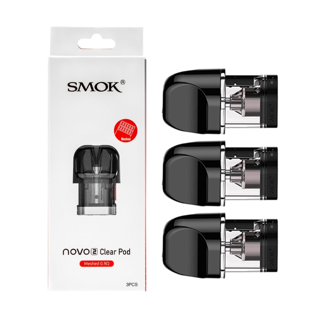 SMOK NOVO 2 CLEAR POD MESHED 0.9 ohm