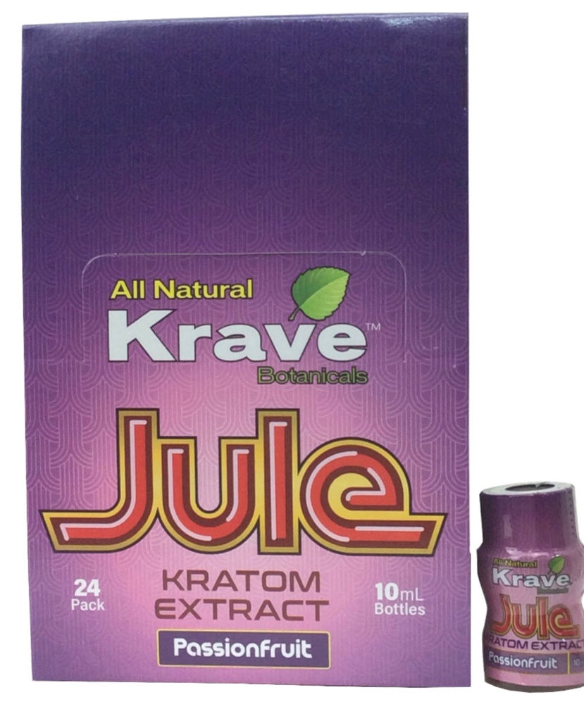 Krave Jule Kratom Extract Passion Fruit. 24-Piece Box