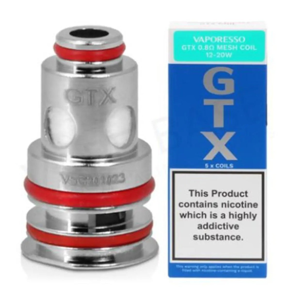 VAPORESSO GTX 0.8ohm MESH COIL - Triple Silicone