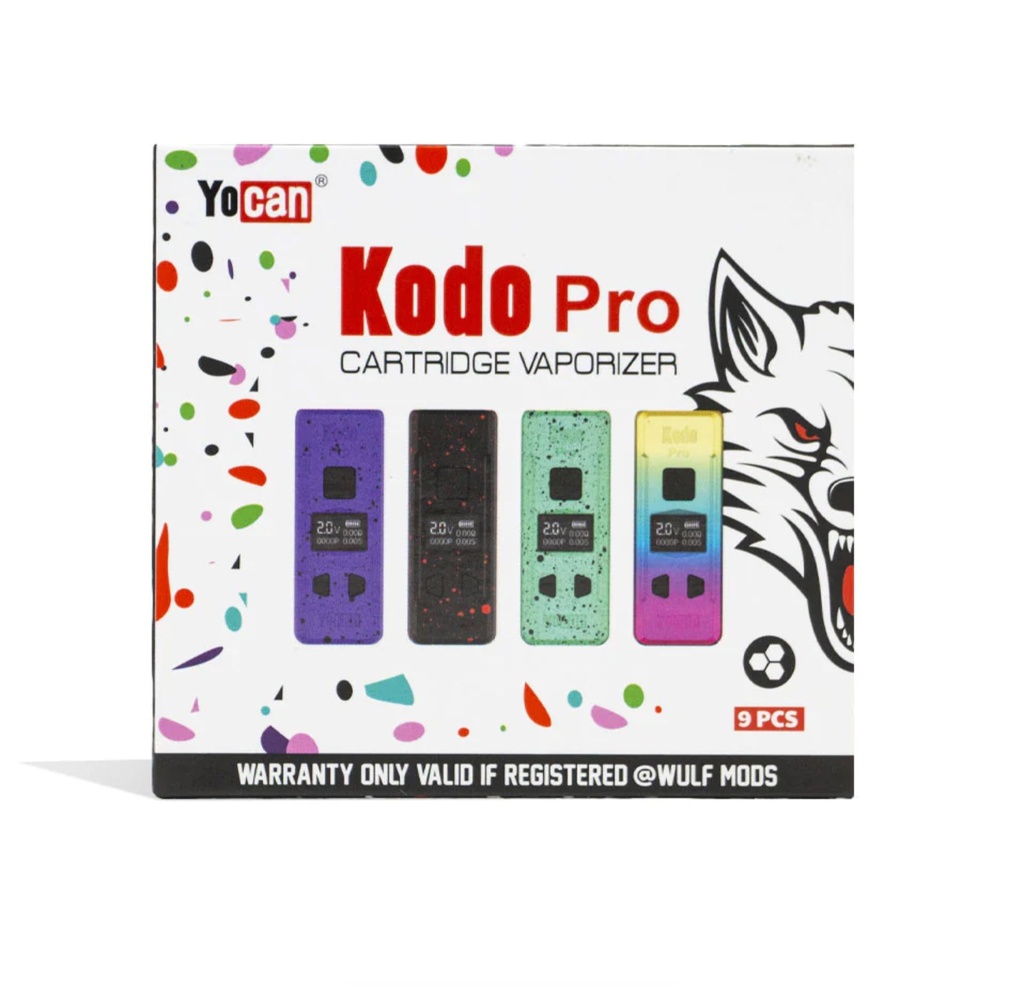 WULF -KODO-PRO-AST
Wulf KODO Pro Cartridge Vaporizer 9pk Display