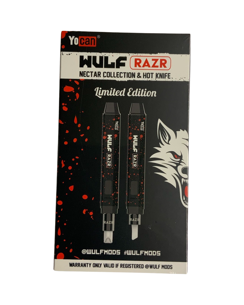 WULF MODS YOCAN RAZER NECTOR COLLECTION & HOT KNIFE. Black-Red Spatter