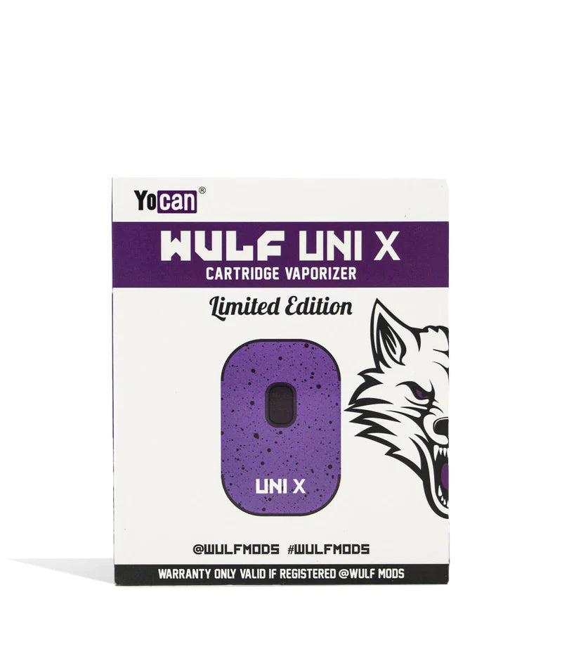 WULF UNI-X .510 CART VAPORIZER - PURPLE-BLACK SPATTER