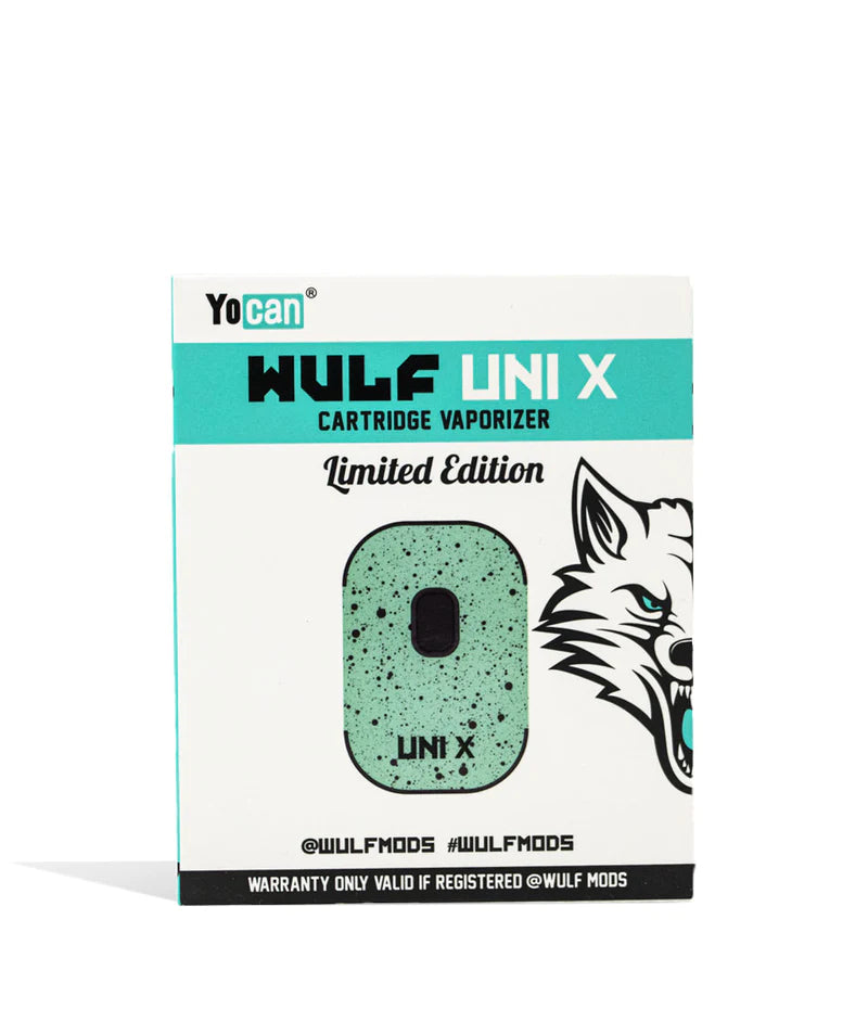 WULF UNI-X .510 CART VAPORIZER - TEAL-BLACK SPATTER