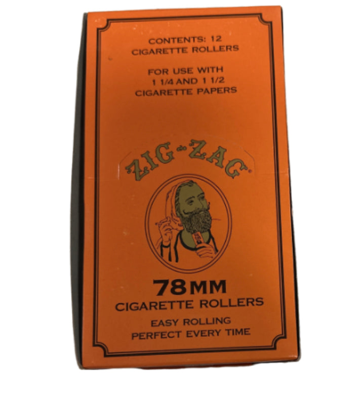 ZIG-ZAG 78MM CIGARETTE ROLLERS EASY ROLLING PERFECT EVERY TIME for use with 1 1/4 and 1 1/2 CIGARETTE PAPERS