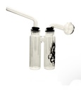 Double Oil Burner Water Pipe | Decal Skull Sticker