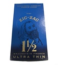 ZIG-ZAG BRAUNSTEIN FRERES ULTRA THIN UNBLEACHED PAPER OF CHOICE CIGARETTE PAPERS 1 1/2 size 24 BOOKLETS